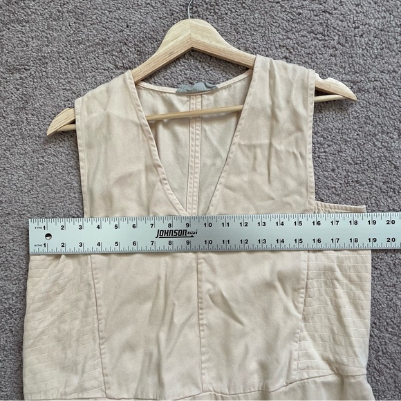 Everlane Dress Womens Large V Neck Tencel Whisper Pink Oversized Midi - Picture 3 of 5